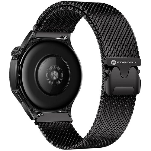 Forcell F-DESIGN FS10 narukvica od nerdjajućeg čelika za SAMSUNG Watch 22 mm crna Slike