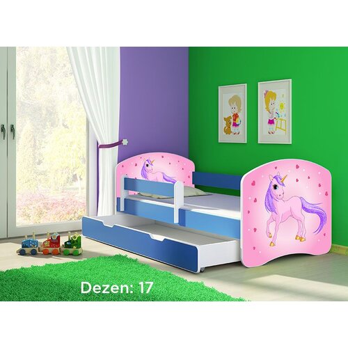 ACMA dečiji krevet ii 180x80 f + dušek 6 cm BLUE17 Cene