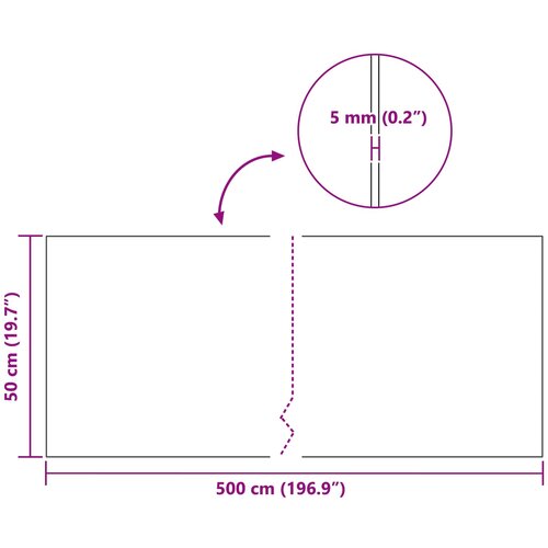 Role pluta Smeđa 500 x 50 x 0,5 cm Pluta Slike