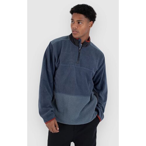 Hurley Blocked Windchill Mockneck Half-Zip Pulover iz flisa obsidian Cene