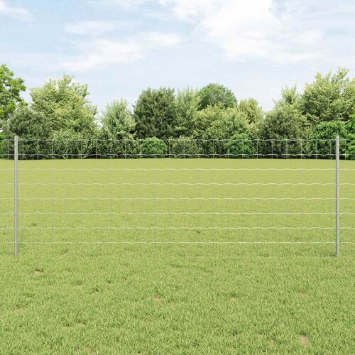 Euro ograda s postom 10 x 0,8 m Pocinčani čelik Srebrna Mreža Cene