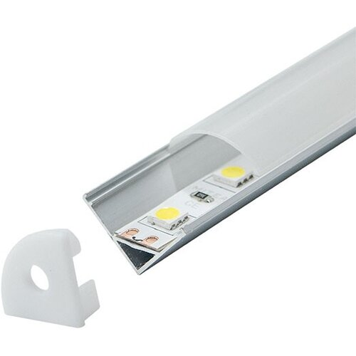 Mitea Lighting aluminijumski profil za led trake ugaoni set sa difuzorom 15.8x15.8x2000mm M601A Cene