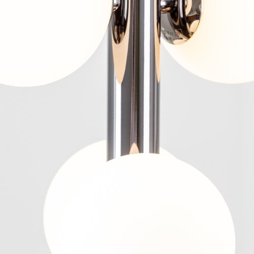  Brilagi - LED luster na sajli MILLA 6xG9/3W/230V crni hrom/bela Slike