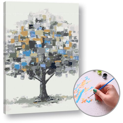  Slikanje brojevima STROM U HMLE - srednje težine | medium difficulty Slike