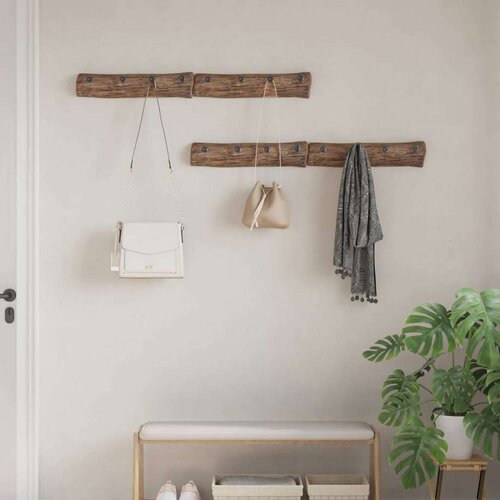  Vje&amp;scaron;alica Smeđa 50 x 8 x 12 cm Čvrsto drvo iz reciklaže Slike