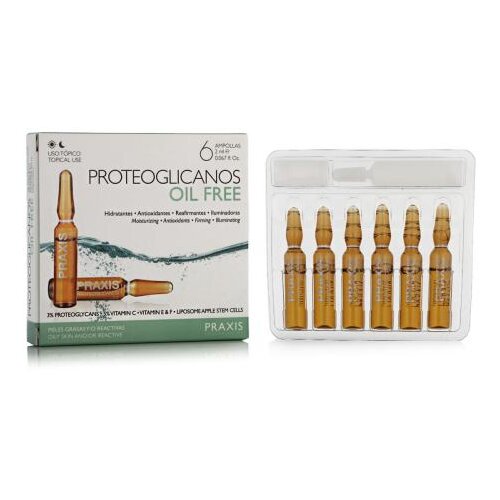 Praxis Laboratorios Proteoglicanos Oil Free serum za lice masna 6x2 ml unisex Slike