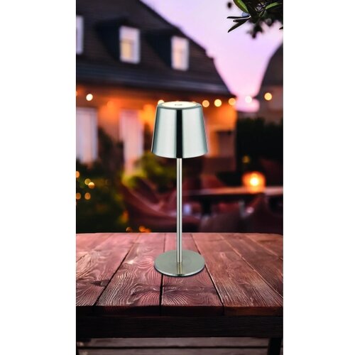 Globo 58482N-LED Stona lampa VANCOUVER, prigu&amp;scaron;iva, dodirno upravljanje, punjiva, 2W/3,7V 2200mAh, sjajni hrom Slike