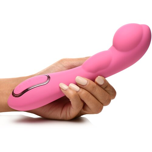 Inmi Extreme-G Inflating G-Spot Silicone Vibrator Pink Cene