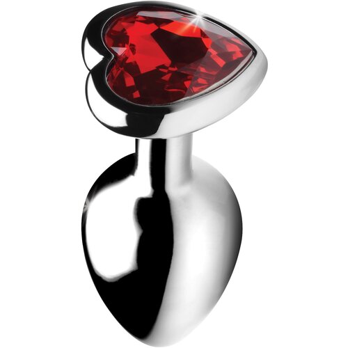 Booty Sparks Heart Gem Small Anal Plug Red Slike