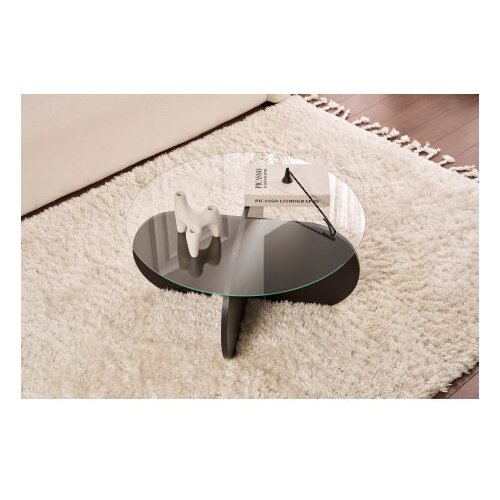 Hanah home Klub sto Aeris, 75x35x75 cm, Crno-sivi Slike