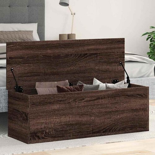  Kutija za pohranu boja hrasta 102x35x35 cm konstruirano drvo Slike