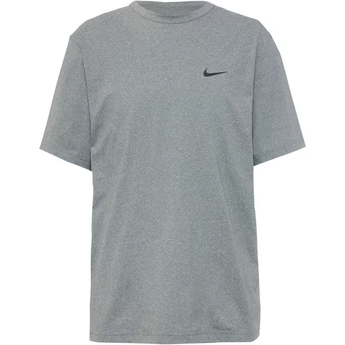 Nike Funkcionalna majica 'Hyverse' pegasto siva / črna