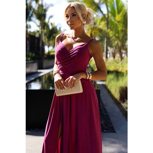 Numoco Elegant maxi long dress with shoulder straps Cene