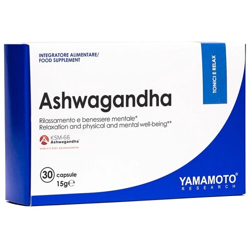 Yamamoto Ashwagandha KSM-66, 30 kapsula Slike