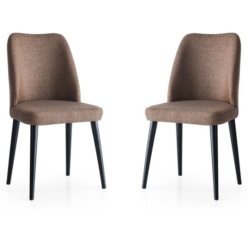 Hanah home Luna set stolica, 49x52x90 cm, 2 dijela, Smeđa Cene