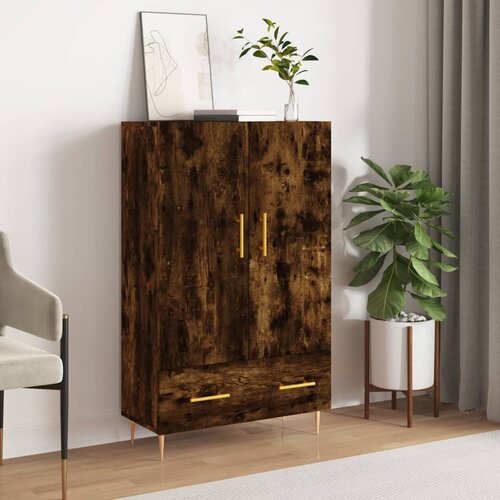 VidaXL Visoka komoda boja hrasta 69 5 x 31 x 115 cm konstruirano drvo Slike