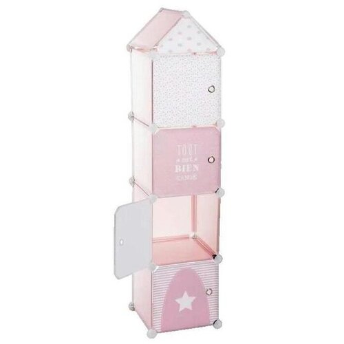  Police Coloe de rangement Mod&amp;egrave;le Atmosphera rose et blanc Rožnata Slike