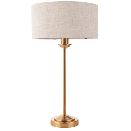  Endon 110728 - Stona lampa HIGHCLERE 1xE14/7W/230V bež/mesing Slike