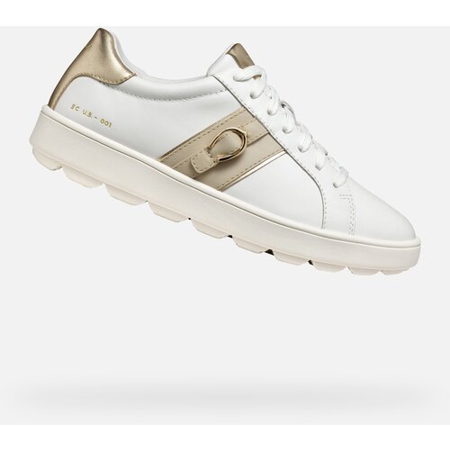 Geox White women's sneakers Spherica ECUB-1 - Women's Cene
