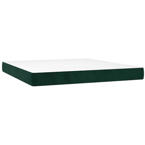  Krevet box spring s madracem LED tamnozeleni 180x200 cm bar&amp;scaron;un Slike