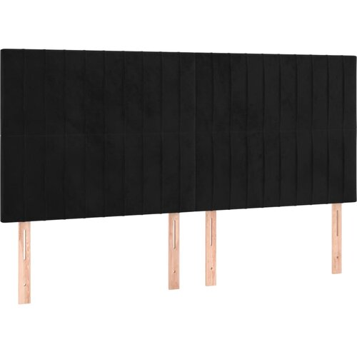  Krevet box spring s madracem LED crni 180x200 cm bar&amp;scaron;un Slike
