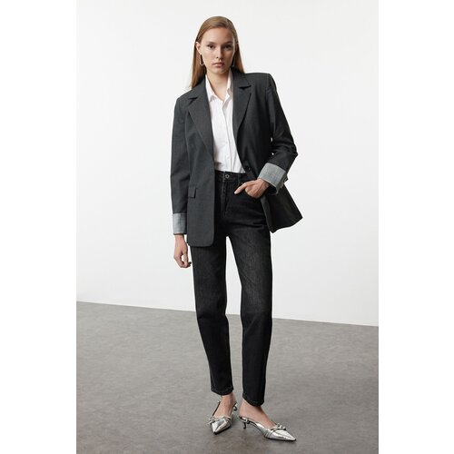 Trendyol Anthracite Cuff Detailed Blazer Jacket Slike