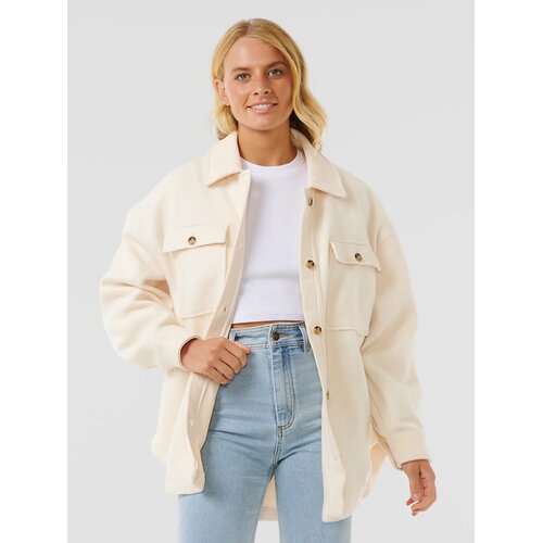 Rip Curl High Tide Fleece Shacket Jacket off white Cijene