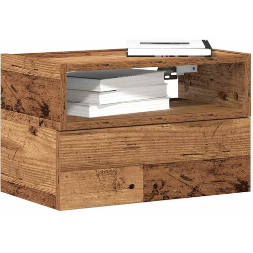 vidaXL Stenska nočna omarica starinski les 45x26x28,5 cm Cene