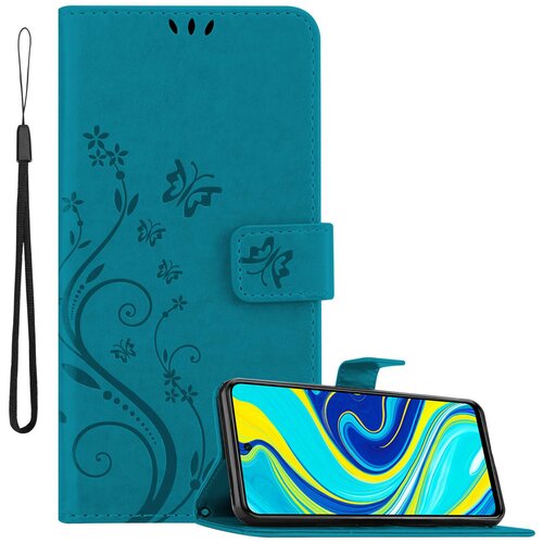  Xiaomi RedMi NOTE 9 PRO/NOTE 9S rožnato zlata - ovitek v cvetličnem dizajnu z magnetnim zapiranjem, stoječo funkcijo in režami za kartice, (20860648) Cene