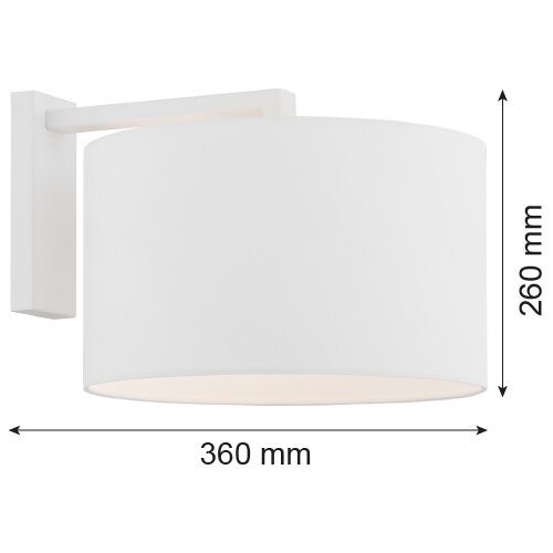  Argon 4294 - Zidna lampa KARIN 1xE27/15W/230V bela Slike