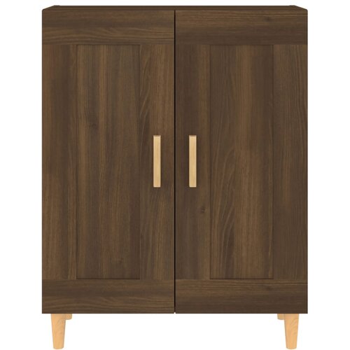  Komoda boja smeđeg hrasta 69,5 x 34 x 90 cm konstruirano drvo Slike