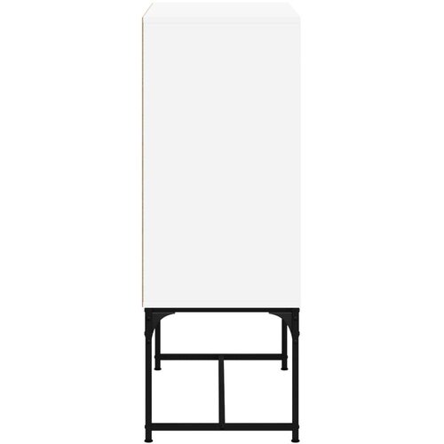 VidaXL Bočni ormarić sa staklenim vratima bijeli 69 x 37 x 100 cm Slike
