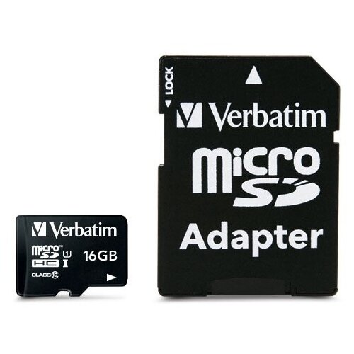 Verbatim CARD 16GB Premium MicroSDHC 80MB/s +Adapter" Cijene