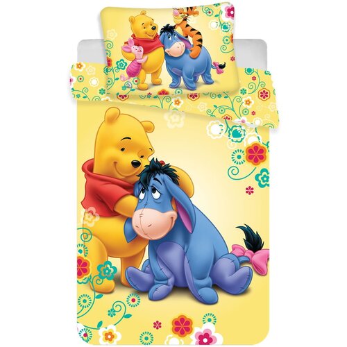 Jerry Fabrics Pamučna dječja posteljina za dječji krevetić 100x135 cm Winnie-the-Pooh &amp;ndash; Slike