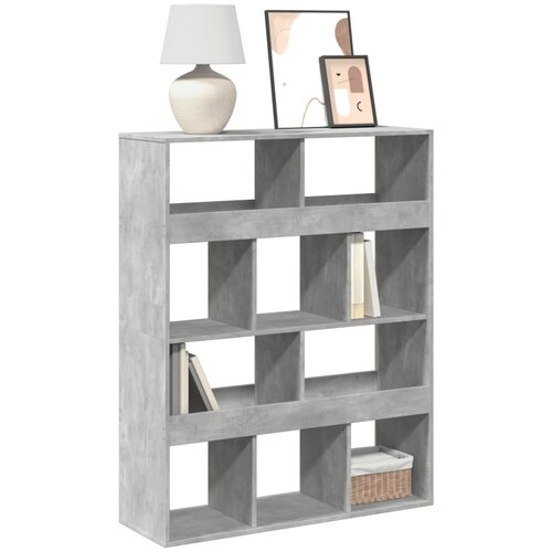 vidaXL Knjižna omara betonsko siva 100x33x125,5 cm inženirski les Cene