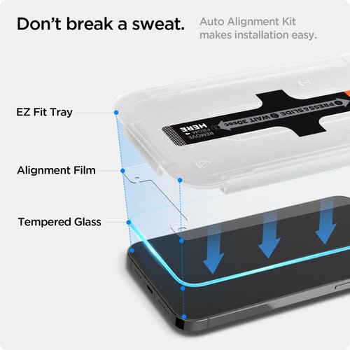 Spigen KALJENO STAKLO GLAS.TR EZ FIT ZA IPHONE 13 PRO MAX Slike
