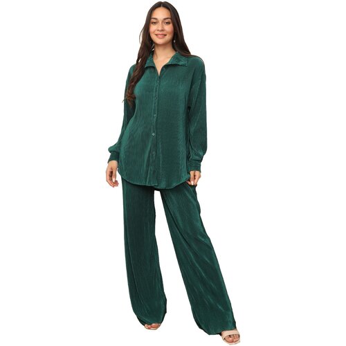 La Modeuse Obleka 71299_P167532 Zelena Cene