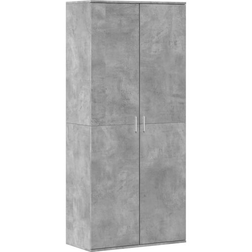 Maison Chic Omarica za obutev - Kopa za čevlje betonsko siva 80x39x178 cm iverna plo&amp;scaron;ča, (21776475) Slike