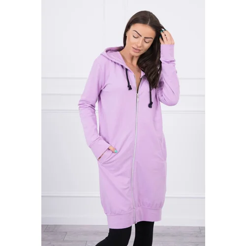 Kesi Dress with hood and hood of purple color