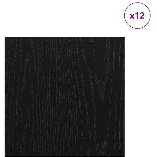 Dekor Paneli 12 pcs Crni hrast 30 x 30 x 0.27 cm Slike