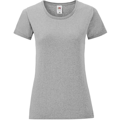 Fruit Of The Loom Iconic Grey Women's T-shirt in combed cotton Cijene