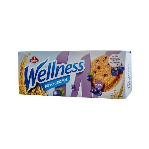 Bambi wellness integralni keks suvo grožđe 210g kutija Cene