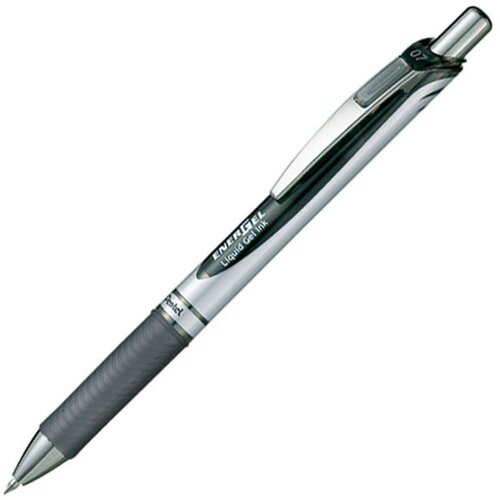 Roler Pisaljka s gelom Pentel Energel 0,7, Crna Slike