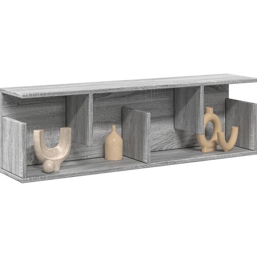vidaXL Zidni ormarić 100x20x30 cm siva boja hrasta konstruirano drvo Cijene