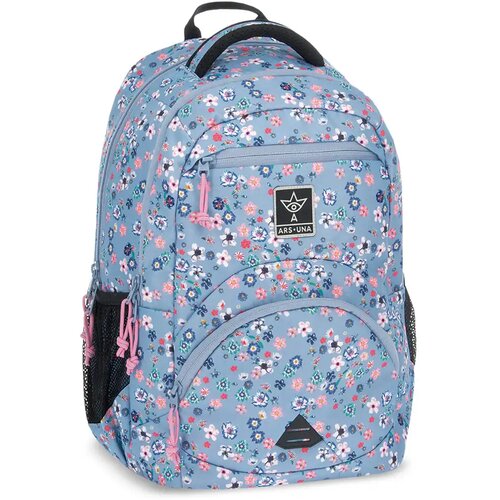 Ars Una Pearl Blossom Blue cvjetni ergonomski &scaron;kolski ruksak, 33x45x24cm Cijene
