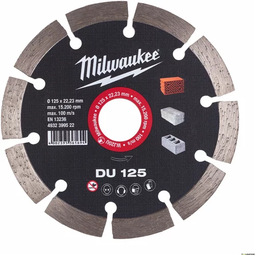 Milwaukee Diamond Diamond Shield DU 125 x 22,2 mm, (21108602)