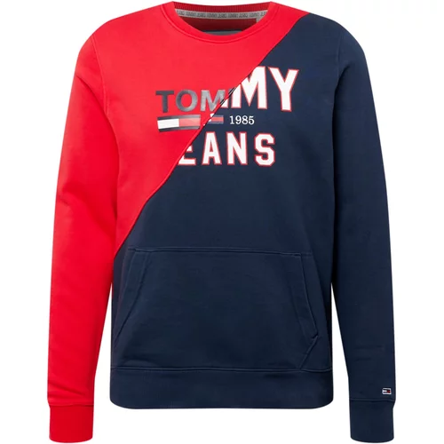 Tommy Remixed Sweater majica morsko plava / crvena / prljavo bijela