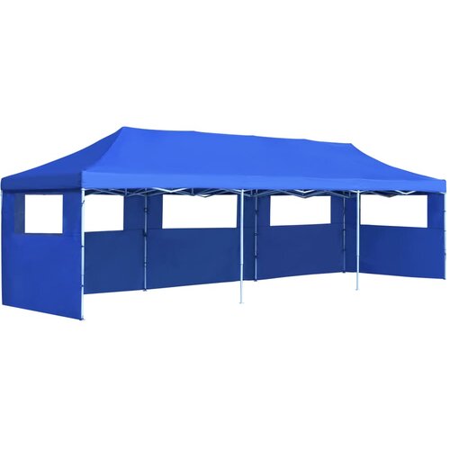 vidaXL Zložljiv pop-up vrtni šotor s 5 stranicami 3x9 m moder Cene