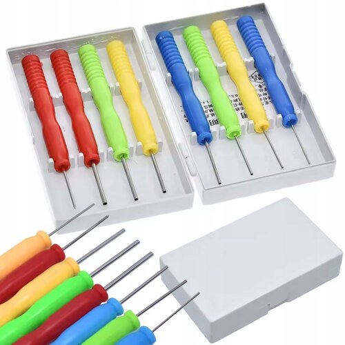 Rosfix Pinex Prokit 8 &ndash; Set Igel Za Odvijanje Spajk | Nerjaveče Jeklo, 8 Kos, Case, Velikosti 0,8&ndash;2,0 Mm, Servis Elektronike, (5000212360) Cene