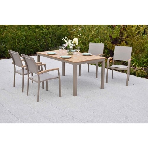 Gardenson VRTNA GARNITURA PIEMONT aluminij naravne barve, barve &scaron;ampanjca Cene